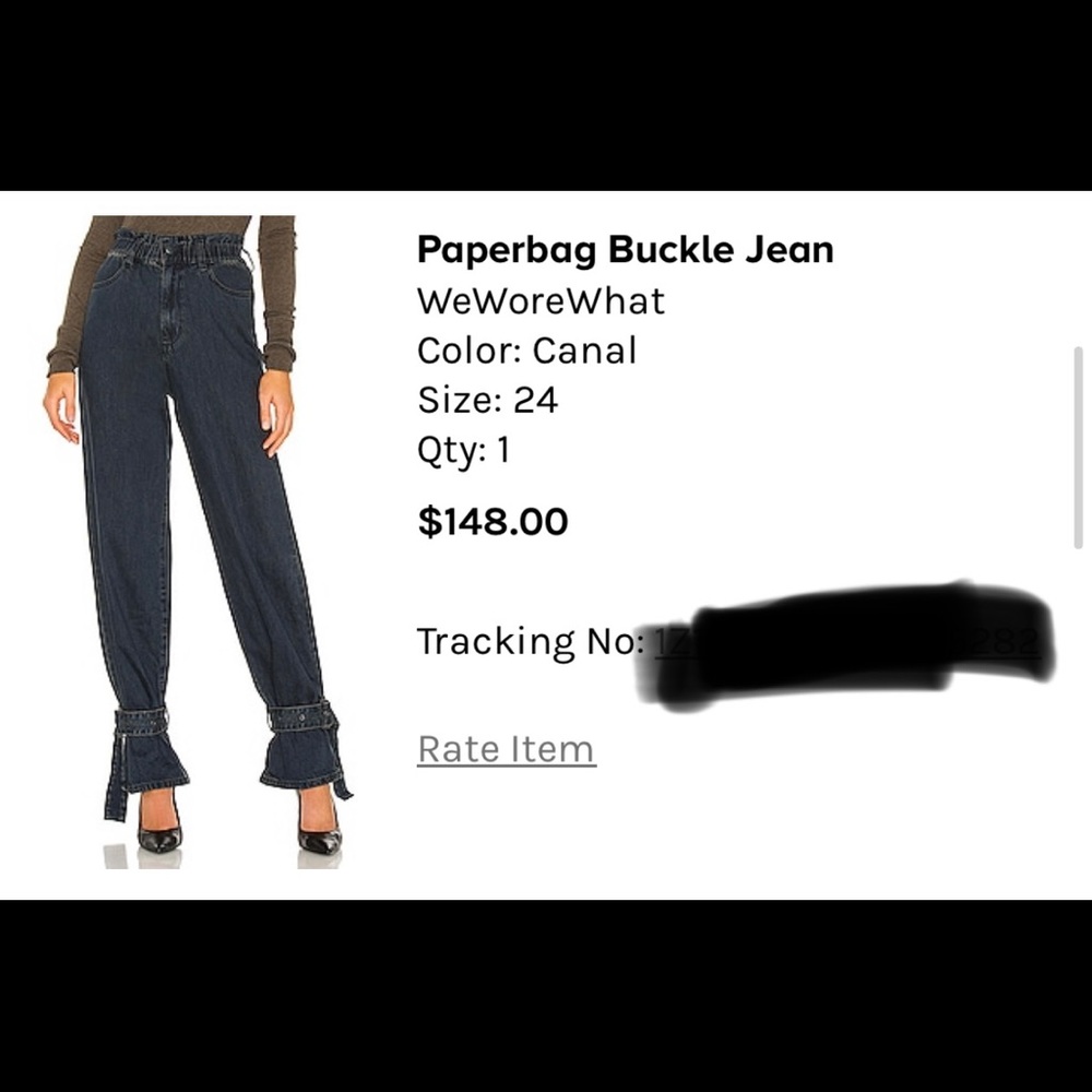 WeWoreWhat - Paperbag Buckle Jean